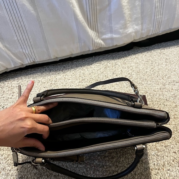 Coach purse, dark purple and grey, in a good condition - Picture 5 of 8